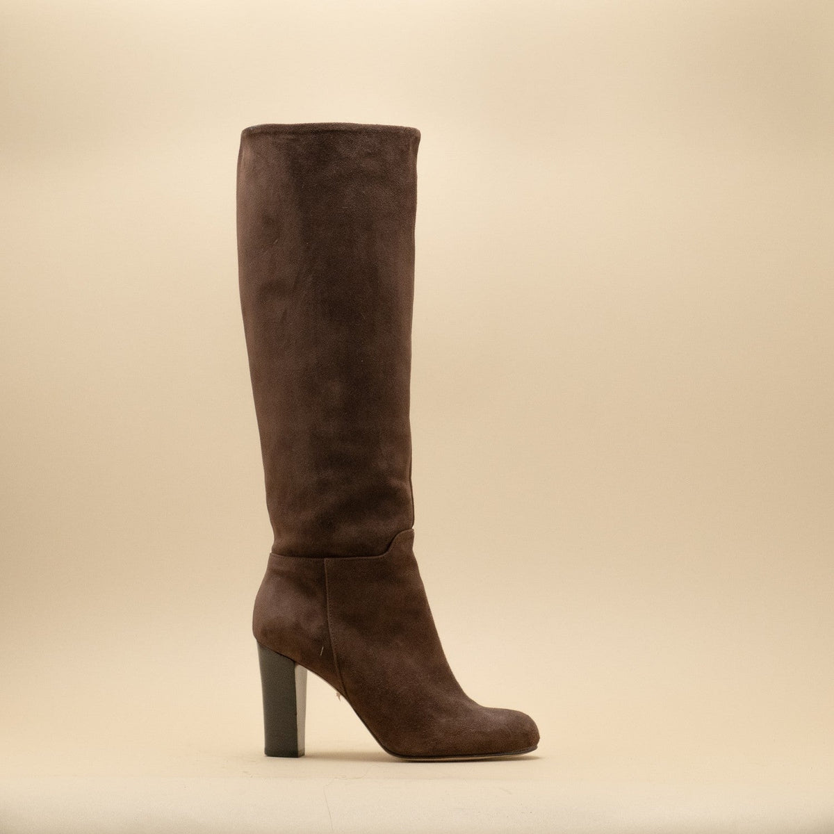 Knee high boots suede brown hotsell