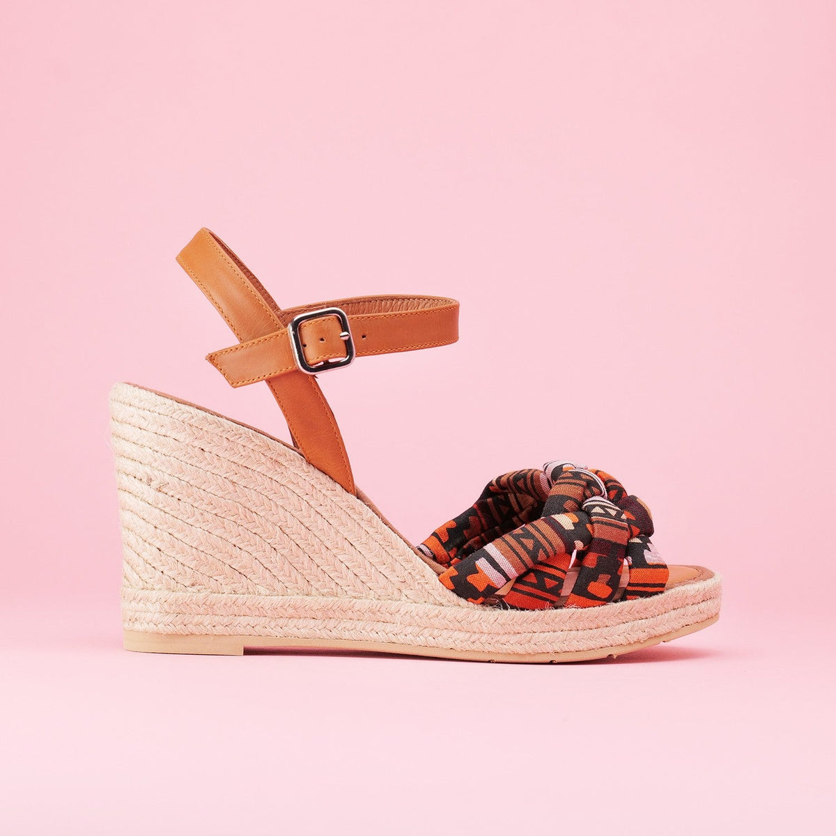Espadrilles Miss Sophia Or Rose - Double Bride Cheville - Taille 36 UK 3.5