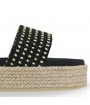 Detail Flat espadrilles sandal ALICANTE black