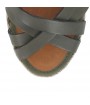 Zoom Kaki leather wedge espadrille sandals GRENADA 