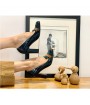 Black patent woman heel shoes