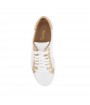 Gold and white woman sneakers