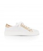 Gold leather woman sneakers 