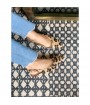 Leopard little heel slingback made in Italy 
