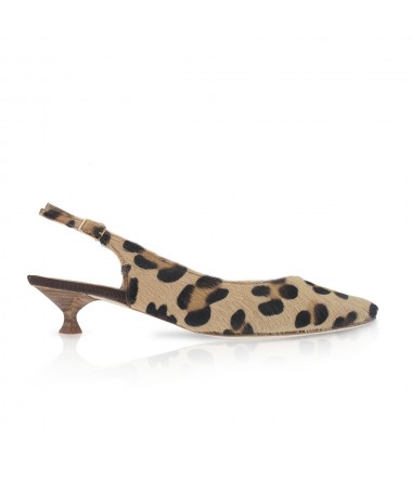 Yves Saint Laurent Escarpin Salom\u00e9 \u201eTribute Sandals Leopard Print\u201c Chaussures Escarpins Escarpins Salomé 