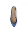 Women pointy toe blue flats