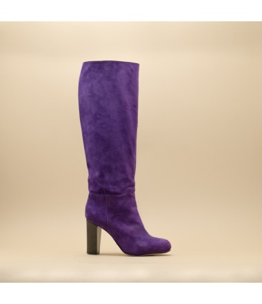 women purple suede boots