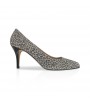Leopard pointy pump made in Italy