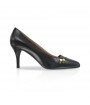 Black leather pointy pump made in Italy  PARADIS