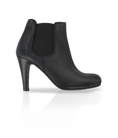 Black leather ankle Chelsea boots NICOLAS