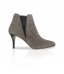 Grey suede leather Chelsea boots
