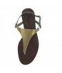 Gold Leather Gladiator sandals