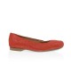 Coral leather ballet flats TANGER