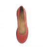 Coral leather ballet flats 1 cm heel  TANGER