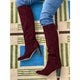 Bottes daim bordeaux lie de vin SYLVIE - PRECOMMANDE