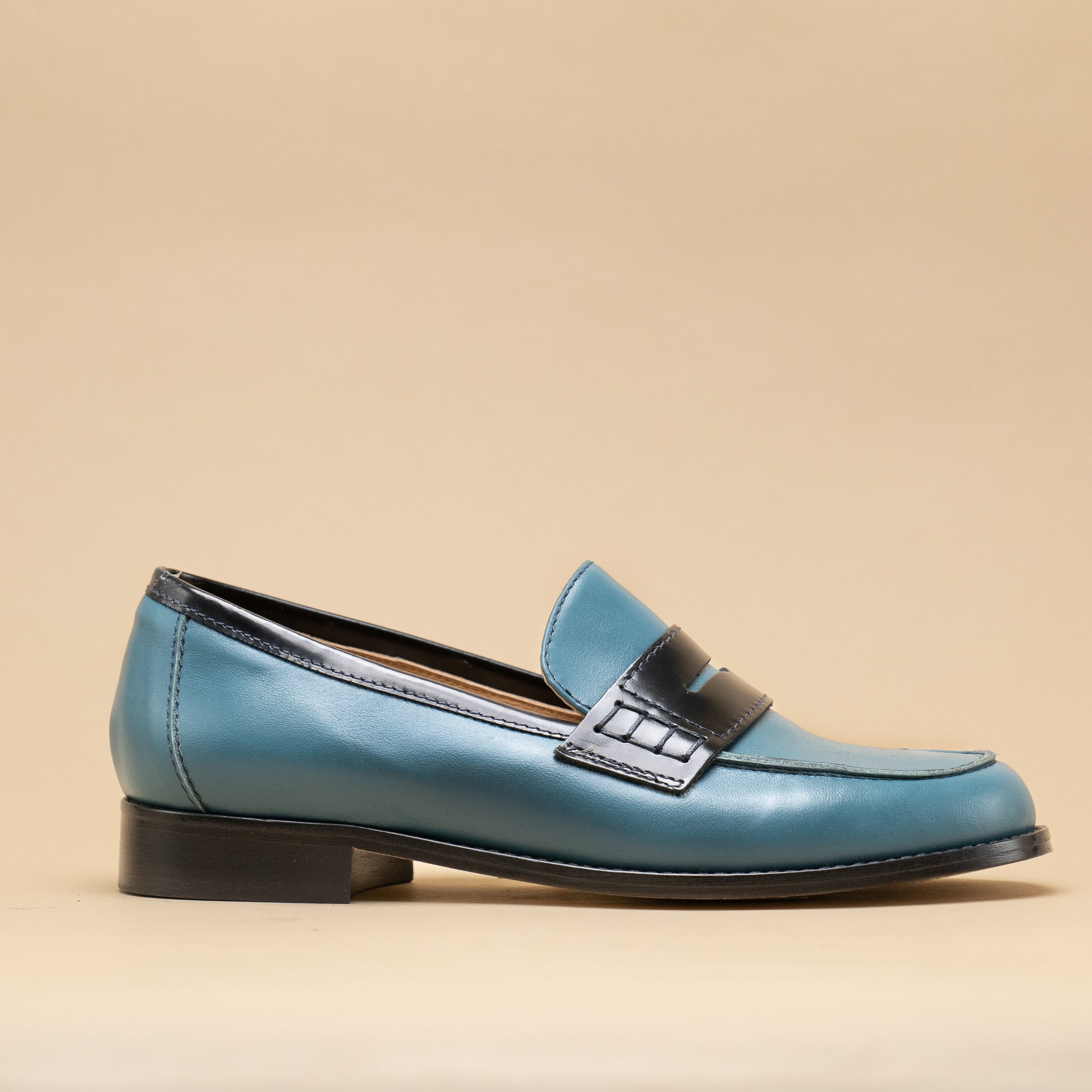 petrol blue loafer MASSIMO – Mon Soulier