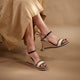 Espadrilles compensées raphia creme TENERIFE