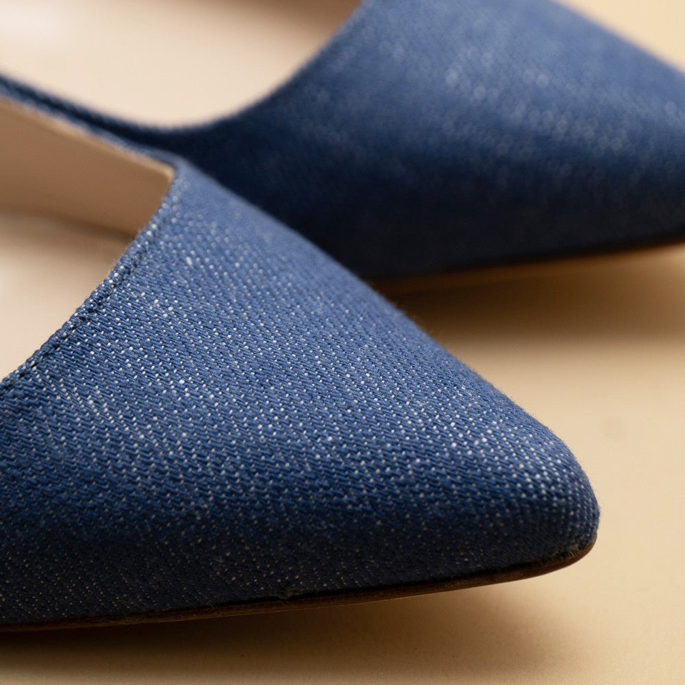 ballerines pointues jeans detail matiere