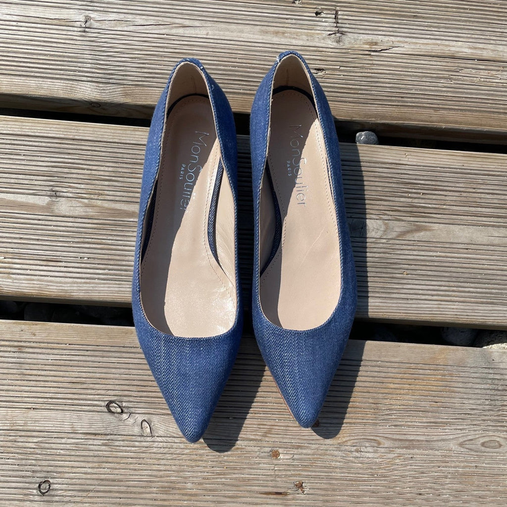 Ballerine pointue jeans Italie