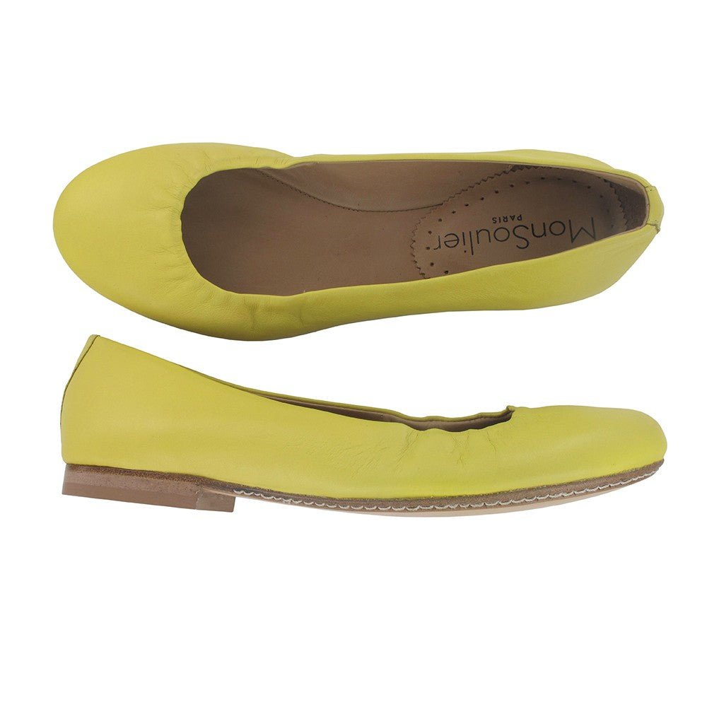 ballerine jaune mon soulier 