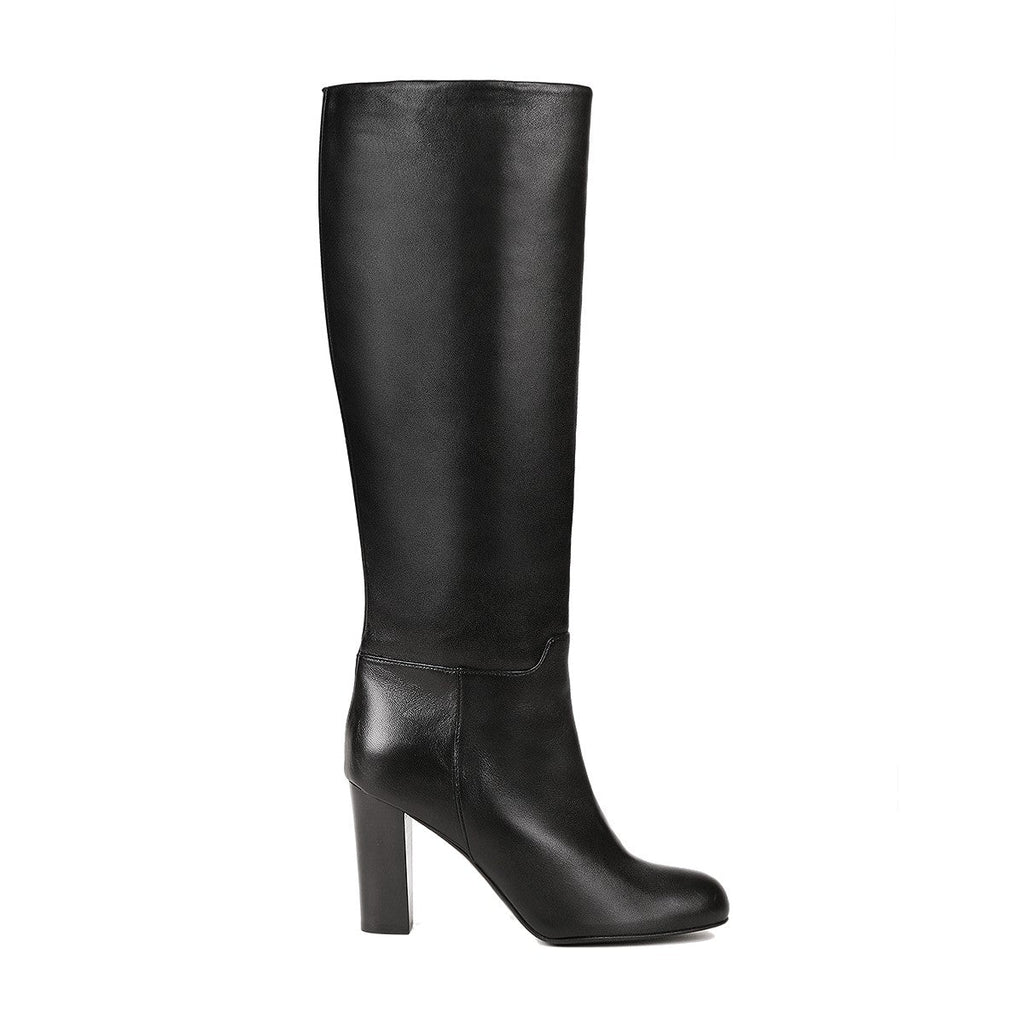 Bottes femme cuir noir fabrication Italie 