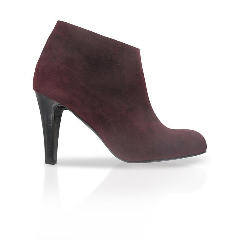 Bottines daim bordeaux Mon Soulier