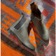 Chelsea boots plate veau kaki