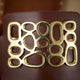 Mules plates bijoux cuir chocolat MILOS