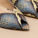 Escarpin bout ouvert effet python MONA