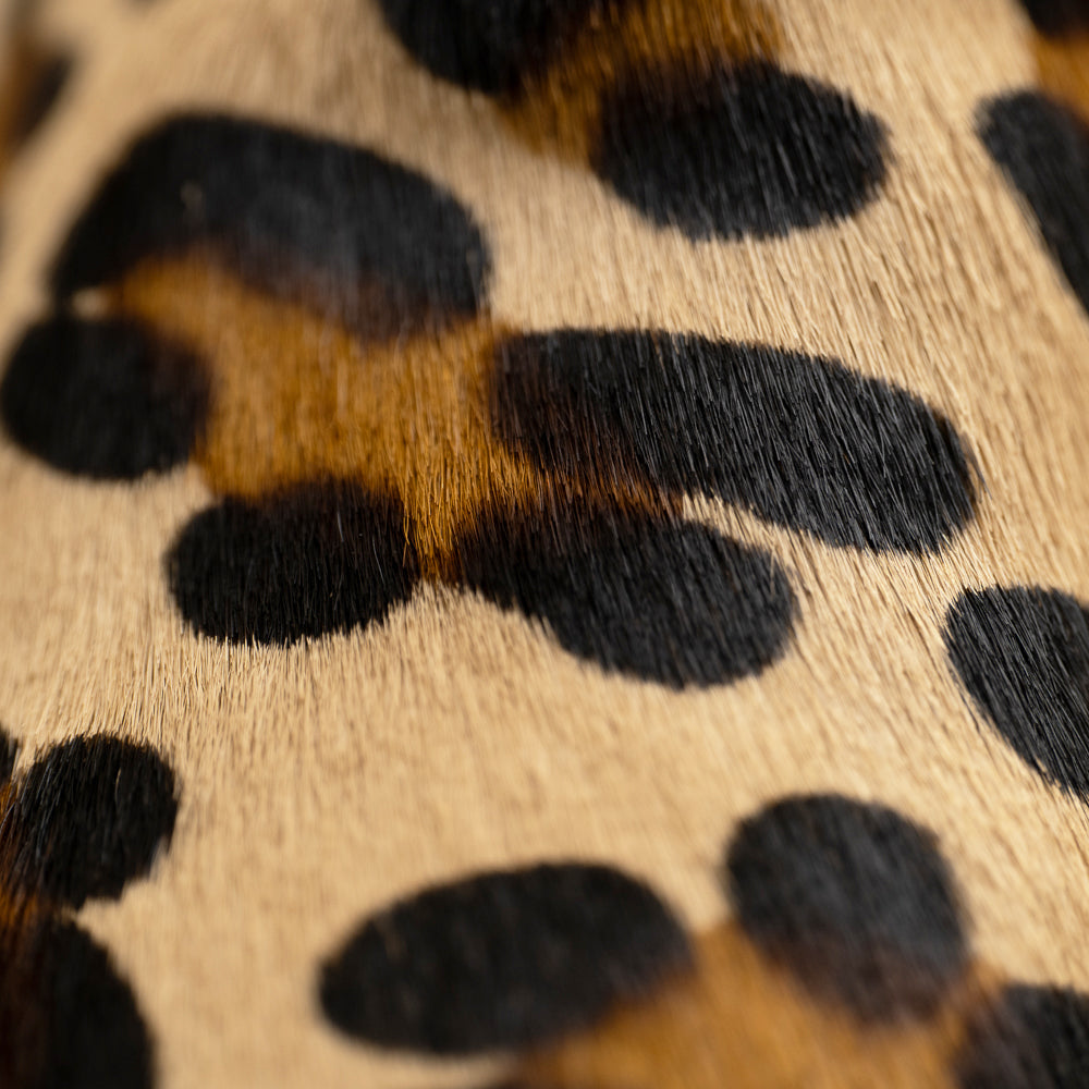 bottines leopard- detail cuir