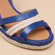 Blue mid-heel espadrilles SARAGOZA