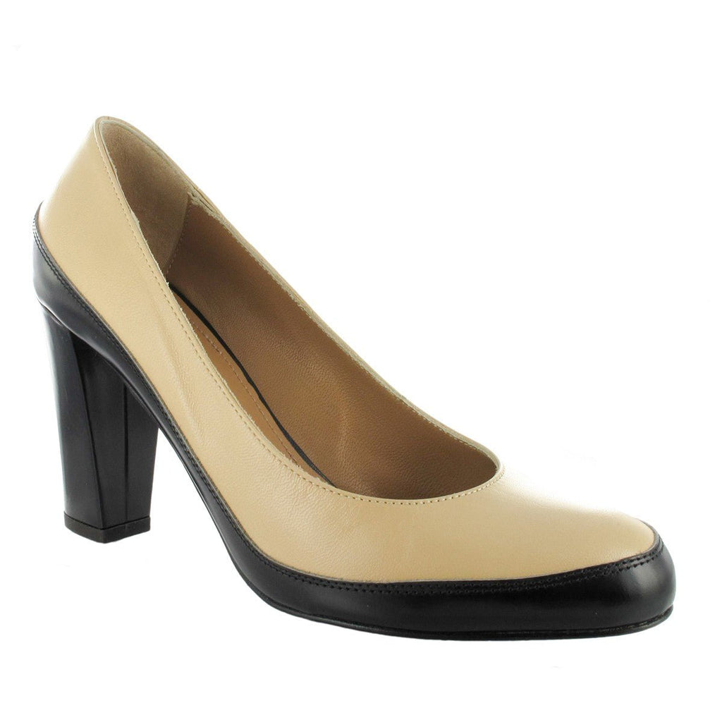 Escarpin femme cuir beige 