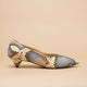 Escarpin bout ouvert effet python MONA