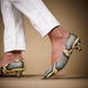 MONA peep-toe python effect pump