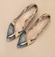 MONA peep-toe python effect pump