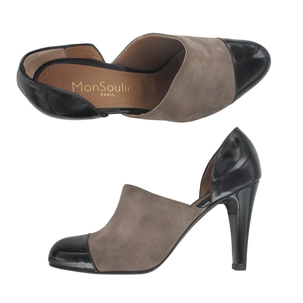 escarpin talon gris 