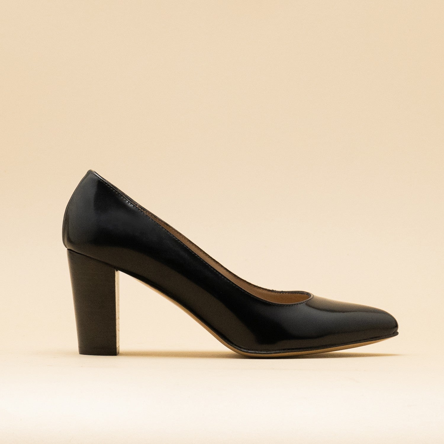 Escarpins Pointus Paco Herrero SABRINA - Velours Noir - Talon Moyen (5-7.5 Cm) - Pointure 37 - Occasion Très Bon état