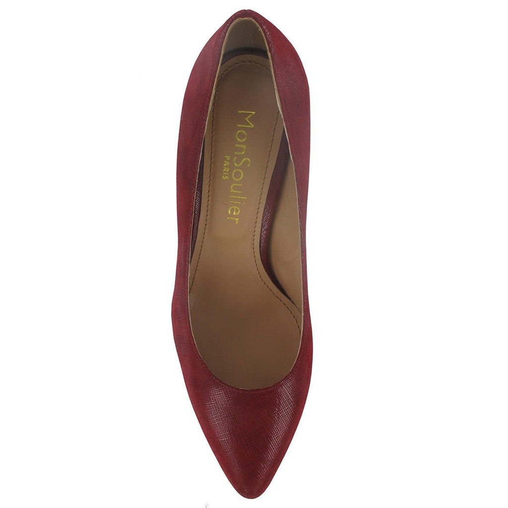 Escarpin pointu cuir bordeaux Trevise