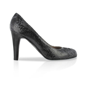 Escarpin cuir python gris mon soulier fabrication italienne  