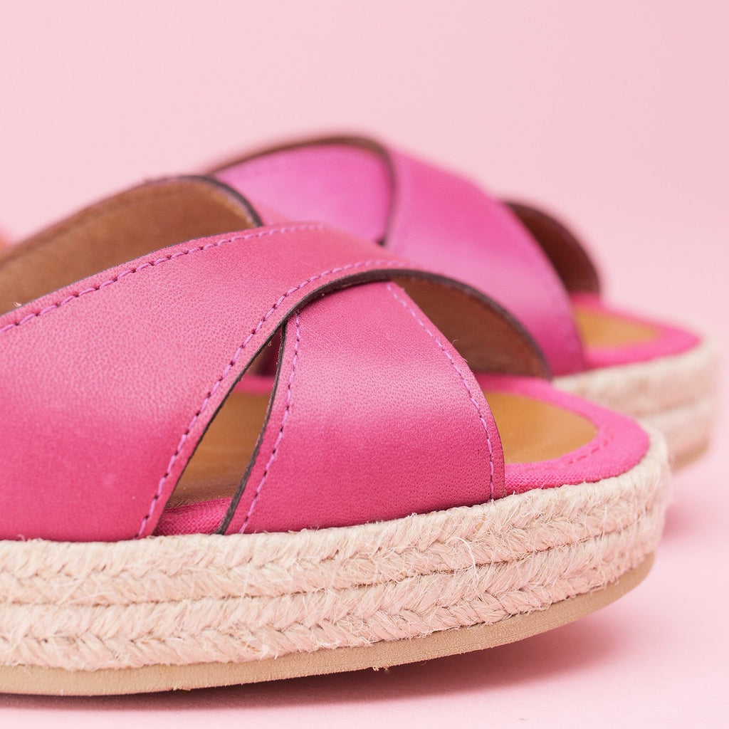Espadrilles compensées rose fuchsia MADRID