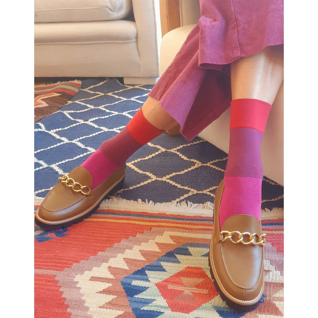 Mocassin semelle gomme cuir beige