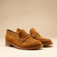 Camel suede loafer MASSIMO