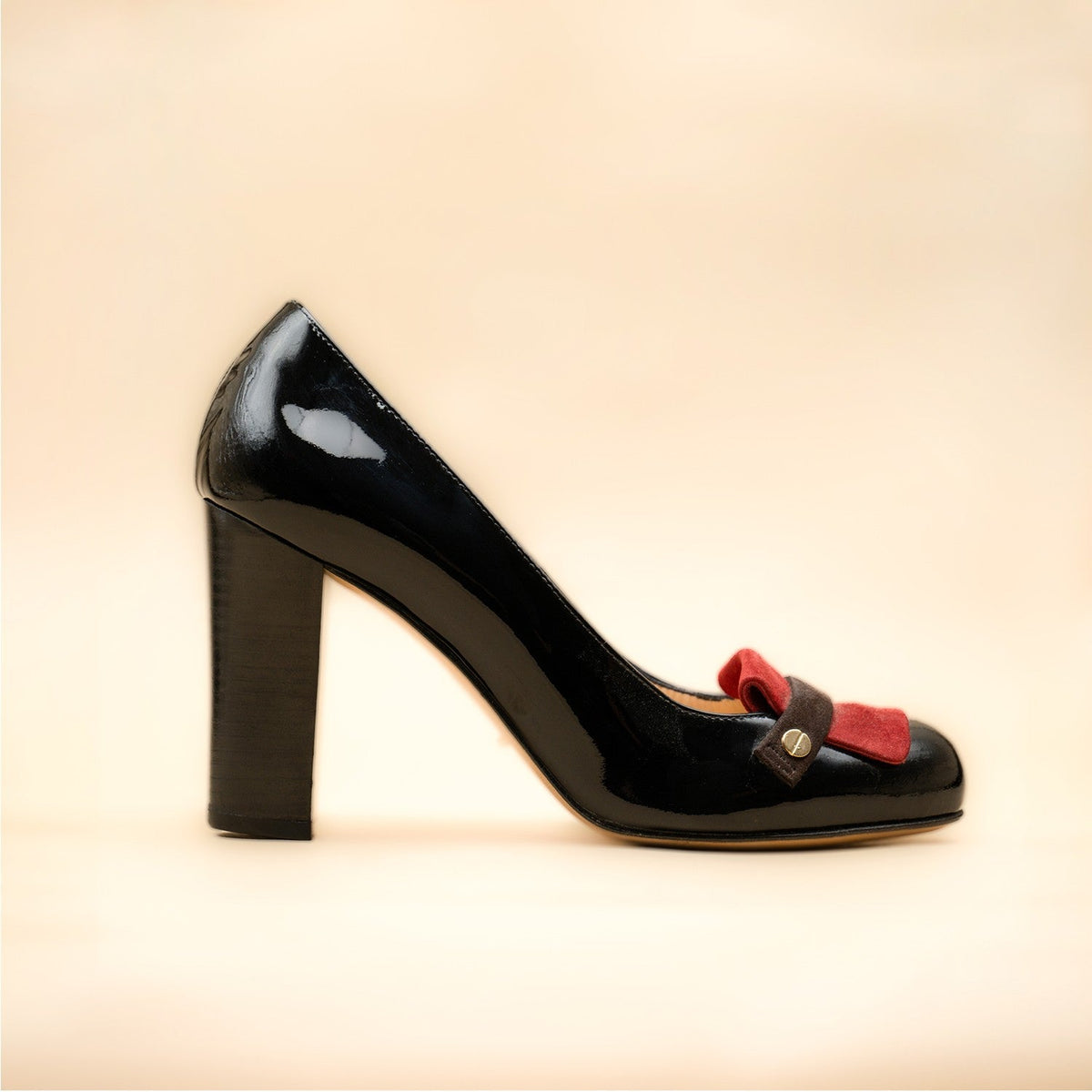 Ballerines Sonia Rykiel Bicolores Tout Cuir Verni Taille 39.5 - état Neuf Occasion