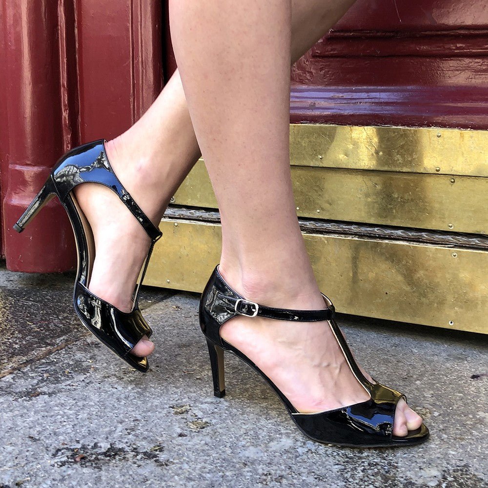 Salomé talon fin vernis noir Mon Soulier
