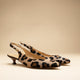 Slingback imprimé leopard ALICE