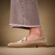 Slippers velours beige LOUISA